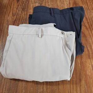 Lot of 2 Theory Zane‎ SW Precision Ponte Pants Gray Khaki 38x32 Chinos Preppy